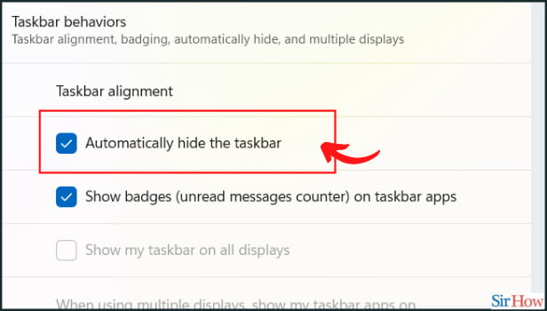 Image titled hide taskbar in Windows 11 Step 5
